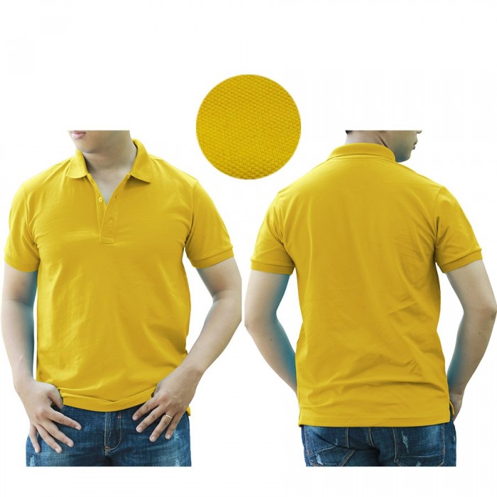 1H yellow polo shirt