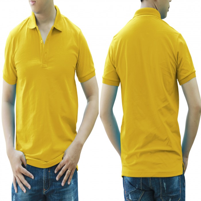 Yellow man polo shirt 