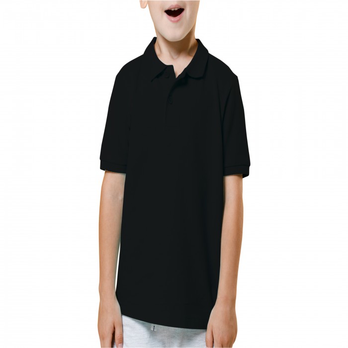 Black children polo shirt 