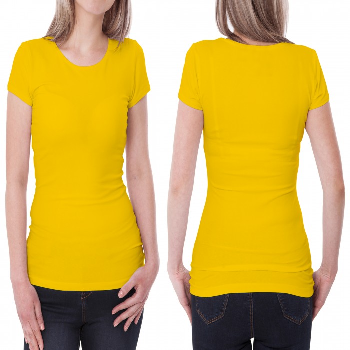 Yellow woman t-shirt 