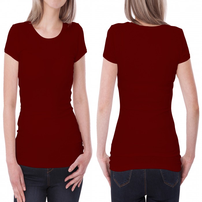 Dark red woman t-shirt 