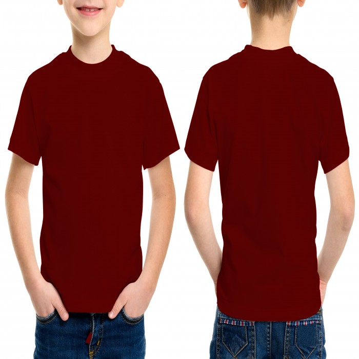 Dark red children t-shirt 