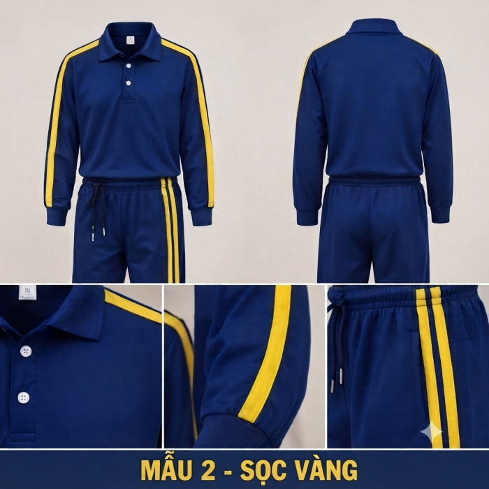 Bộ Thể Thao Sọc Vàng