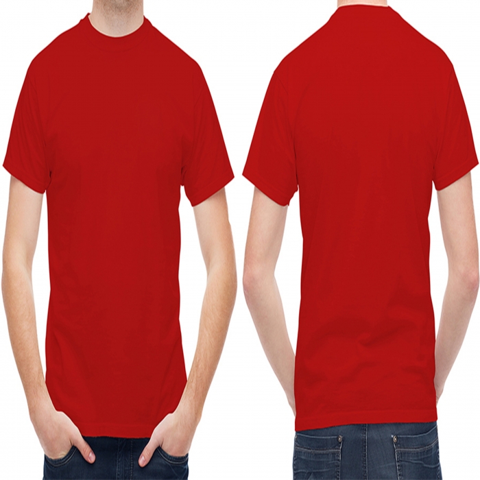 Dark red man t-shirt  - 4
