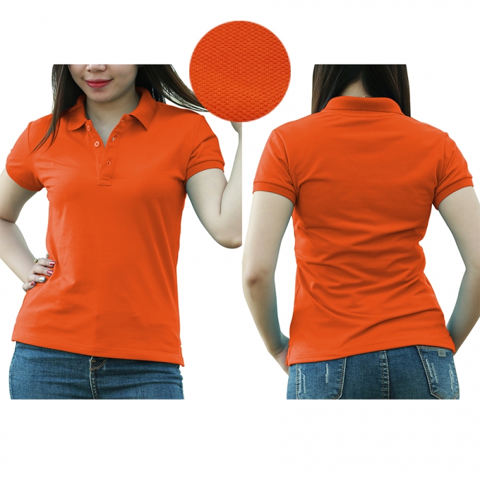 Red woman polo shirt  - 2