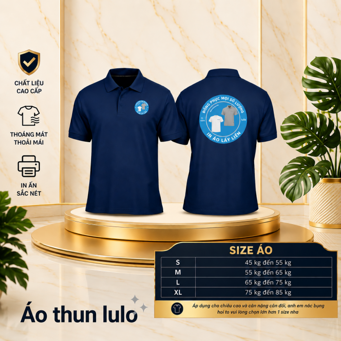 Áo Thun Nam | Có Túi | Xanh Đen - 5