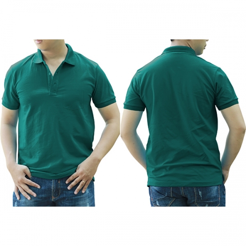 Polo shirt with pocket - Jade