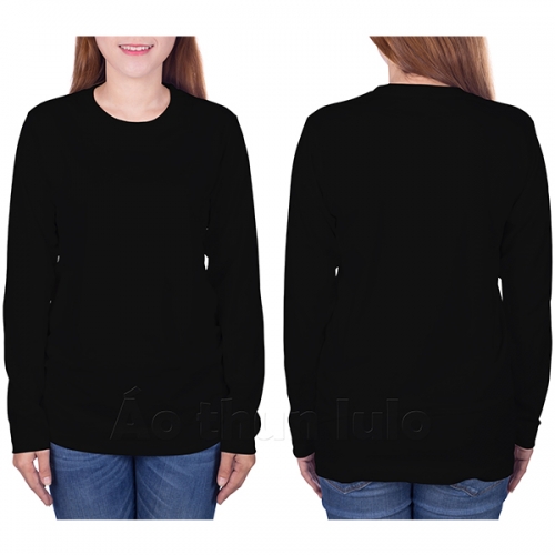 Long sleeves t-shirt with  - Black