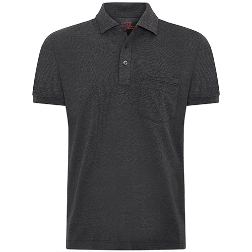 Amazon USA exporting dark grey pocket polo shirt