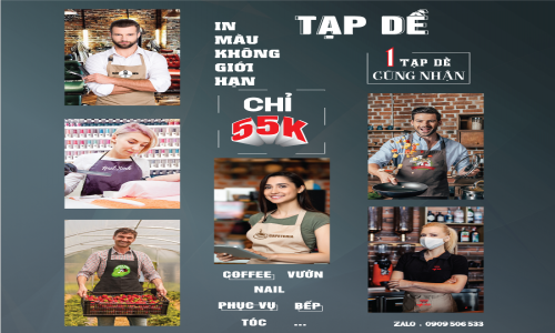 ​​​​​​​Tạp Dề Đen – Lựa Chọn Hàng Đầu Cho Các Quán Cafe, Phân Xưởng, Và Bếp Ăn