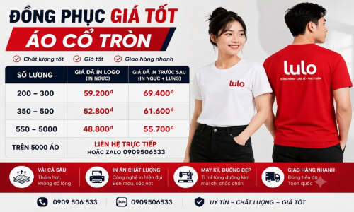 Đồng phục giá tốt – Áo cổ tròn